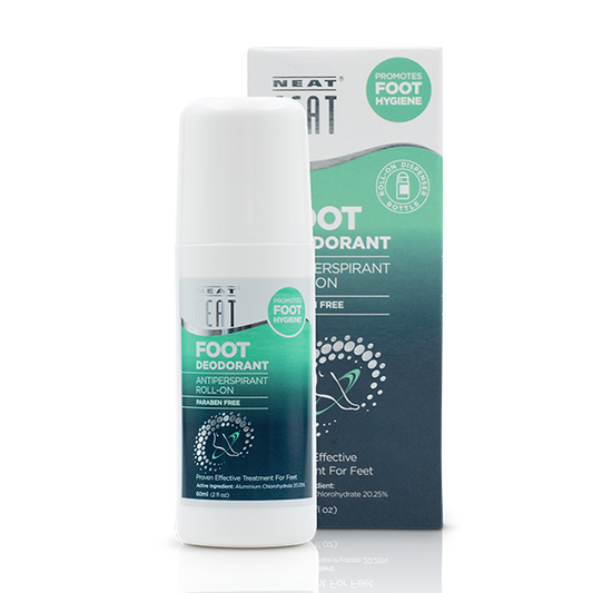 Neat Roll-on Foot Deodorant for sweaty feet