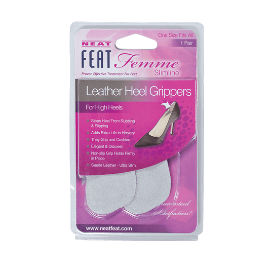 Femme Leather Heel Grippers Protection from Painful Rubbing - Neat Feat Foot & Body Care